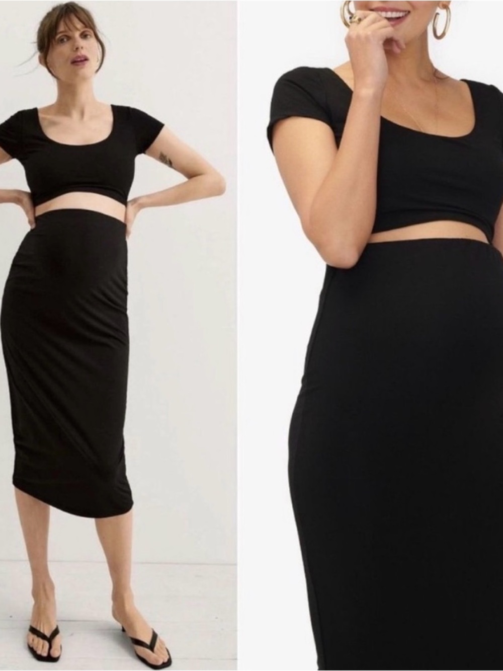 Hatch Over the Bump Midi Skirt XS